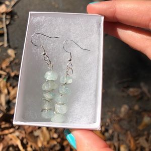 Raw gemstone earrings